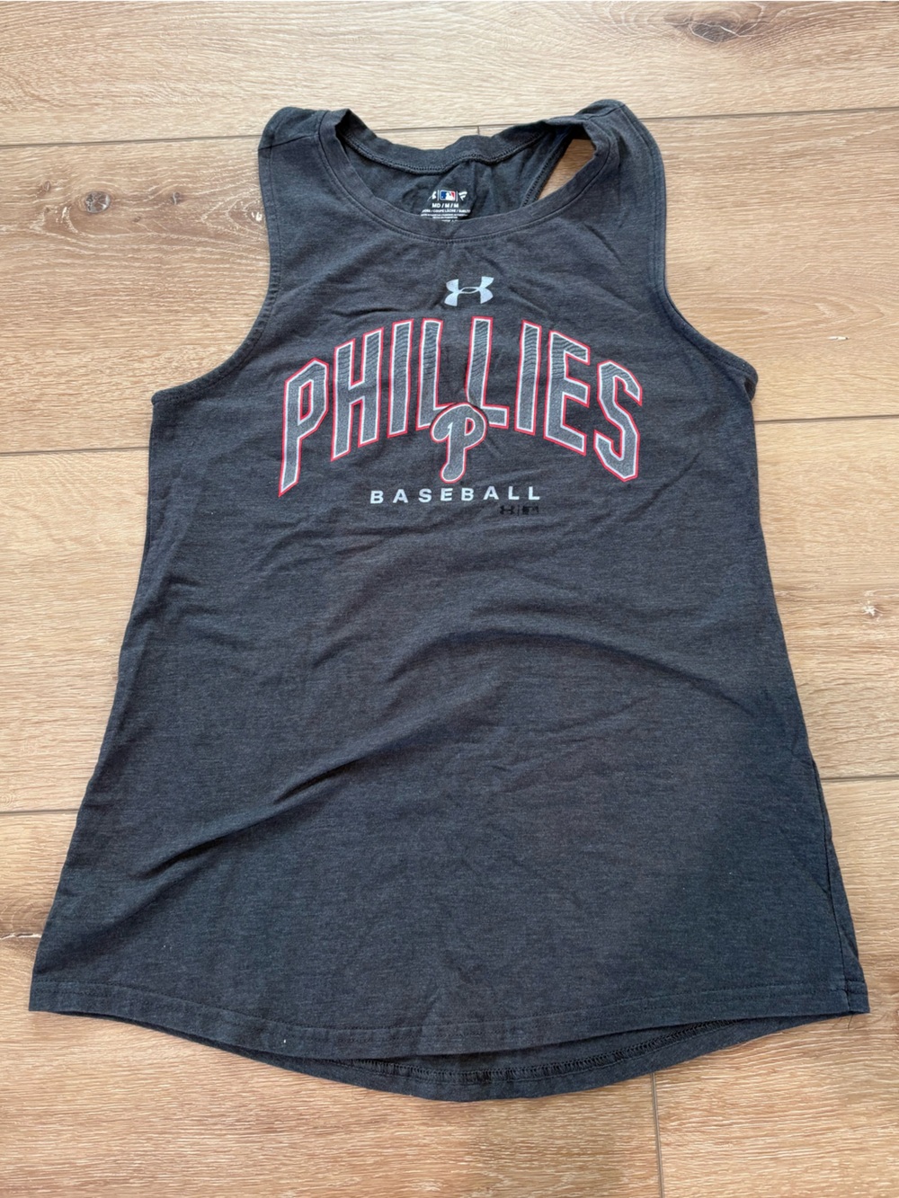 Under Armour Black Phillies Baseball Sleeveless Tee